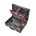 Ks tools - coffret d'outils 1 / 4 - 1 / 2 - 131 pcs - malette � outils compl�te - coffret de douilles ...