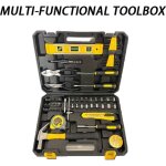 Coffret d'outils 78 pi�ces pour la r�paration � domicile, comprend niveau, pinces, douilles, embouts ...