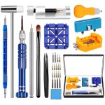 Coffret d'outils d'horloger, outil de remplacement de pile de montre, outil de retrait de goupille de ...