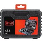 Coffret de per�age et de vissage black&decker a7216 - xj 32 pi�ces