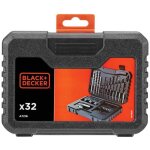 Coffret de perçage et de vissage black&decker a7216 - xj 32 pièces Coffret de perçage et de vissage black&decker a7216 - xj 32 pièces