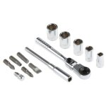 Coffret pico serrage et vissage 1 / 4'' avec cliquet compact flex - r1picopb - facom