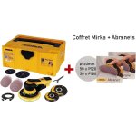 Coffret ponceuse orbitale mirka deros ii 5650cv �125 / 150 mm + tuyau 4 m + plateaux + 110 abranets