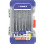 Coffret ranger de 14 forets sds �4 - 5 - 6x2 - 8x2 - 10 mm l110mm et �5 - 6 - 6 - 6. 5 - 8 - 8 - 10mm ...