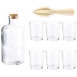 Coffret rhumerie avec 1 carafe 6 verres et presse - agrumes