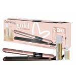 Coffret premium saint algue demeliss gold love - lisseur & boucleur 2 en 1 - 2 soins protecteurs & sublimateur ...