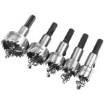 Coffret scie cloche, 5pcs scie tr�pan en hss cobalt �16 / 18, 5 / 20 / 25 / 30mm, scie cloche en acier ...