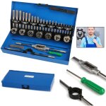 Hengmei - coffret tarauds et filières 32 pièces jeu de tarauds et filières de filetage m3 - m12 coffret ... Hengmei - coffret tarauds et filières 32 pièces jeu de tarauds et filières de filetage m3 - m12 coffret ...