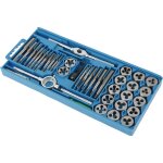 Yongqing - coffret tarauds et fili�res m�trique 40 pi�ces m3 - m12 en acier kit tarauds � goujure fili�res ...