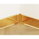 Coin int�rieur fli ajustable pour plinthes f 10cm x 3cm x 3cm - or poli