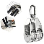 Coinceur, poulie, descendeur, poulie en acier inoxydable, double poulie m32, poulie pivotante 304