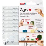 Colle modelable fixante sugru de tesa, haute adh�sion pour tout usage, pack de 8 (8 x 3, 5 g) en blanc ...