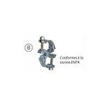 Collier articule - pour chafaudages f3000, f3000 alu et multi 4x - acier forge - duarib