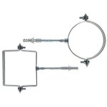 Colliers de goutti�re scp 100 mm ? zinc�s carr�s avec vis et chevilles s10 ? fischer