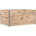 Colliers de palette 3 pcs 120x80 cm bois de pin solide vidaxl