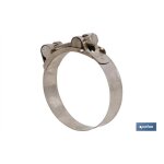 Collier de serrage haute pression, acier inoxydable aisi 304, vis inox a - 2