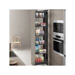 Colonne coulissante flat. devant 400mm. hauteur reglable 1200 / 1600mm. 4 corbeilles. - talla