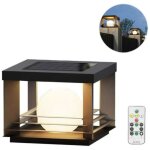 Colonne lumineuse solaire led - ip65, 4 couleurs, avec t�l�commande, �clairage ext�rieur de jardin, convient ...