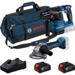 Combi kit 2 outils 18 v gws + gbh + 2 x 4, 0 ah + gal professional - bosch - 0615v0003c