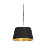 Combi - suspension avec abat - jour - 1 lumi�re - � 320 mm - noir - classique / antique - �clairage int�rieur ...