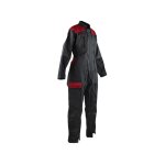 Combinaison de travail agricole enfant elfe lma - couleur gris / rouge - taille vtement 2 ans