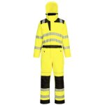 Combinaison de pluie haute visibilit� pw3 - l - jaune / noir portwest
