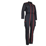 Combinaison de travail lma 4114 colline taille 0 double zip bicolore pour femmes