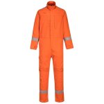Combinaison de travail rsistante  la flamme multipoche sans mtal portwest bizflame plus orange s