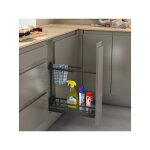 Combin� porte torchon 478mm ? coulisses hettich avec fermeture amortie ? charge maximale 30 kg ? acier ...
