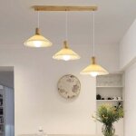Comely - 3 lumi�res suspension luminaire, vintage lustre industrielle m�tal e27 plafonnier abat - jour ...