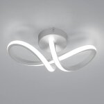 Applique murale led moderne 20w en aluminium, luminaire plafonnier led en forme de 8, l29xw10cm, pour ...