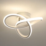 Comely - plafonnier led en aluminium moderne, luminaire 22w 2475lm, lampe de plafond blanche 4500k pour ...