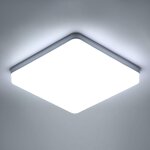 Comely plafonnier led carr 36w, lampe de plafond 4050lm, ip44 6500k, luminaire plafonnier applicable ...