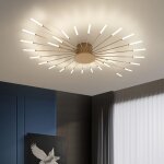 Comely - plafonnier led moderne 28 t�tes or encastr� plafonnier acrylique abat - jour lustres pour chambre ...
