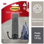 Command crochet r�utilisable, command noir 1. 8 kg