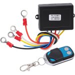 Commutateur de t�l�commande de treuil sans fil de 75 pieds, r�cepteur 434mhz 12v 24v universel pour voiture ...