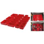 Compartiments de rangement en mati�re plastique pour servante d'atelier 17 pi�ces