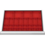 Compartimentage de tiroir stier, bacs pour petites pi�ces, blh 50 mm, dimensions int�rieures 600x450 ...