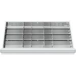 Compartimentage de tiroir stier s�parations en m�tal, blh 100 / 125 mm, dimensions int�rieures 800x450 ...