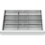 Compartimentage de tiroir stier, s�parations en m�tal, blh 75 mm, dimensions int�rieures 600x450 mm, ...