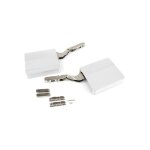 Compas agile smart pour porte relevable, 480 - 1250, plastique blanc, acier et plastique. - emuca