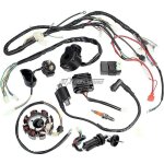 Complete electrics wiring harness kit ignition coil kits for chinese dirt bike atv quad 150 - 250 300cc ...