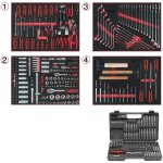 Composition de 515 outils de qualit pour 4 tiroirs de servante