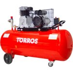 Torros - compresseur mobile à entraînement par courroie à huile cuve 200 l 2, 2 kw / 3 ch 10 bars 400 ... Torros - compresseur mobile à entraînement par courroie à huile cuve 200 l 2, 2 kw / 3 ch 10 bars 400 ...
