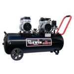Compresseur 230v - 3hp (1, 5 + 1, 5) - 80 lt. - 8 bar - 350 lt. / min. silencieux - cevik