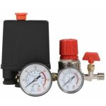 Compresseur d'air commutateur de vanne de pression du pressostat compresseur d'air avec r�gulateurs jauge ...