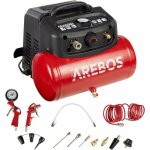Arebos - compresseur d'air 6 l ensemble d'accessoires 13 pi�ces tuyau spiral�