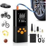 Compresseur  air portatif, 10000mah gonfleur pneus voiture sans fil 150psi compresseur voiture portatif ...