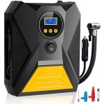 Compresseur d'air portatif 12v, 150psi gonfleur pneus voiture avec �cran num�rique et lumi�re led