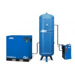Abac - compresseur � vis completform1013 avec r�servoir et s�cheur d'air 500l 10ch
